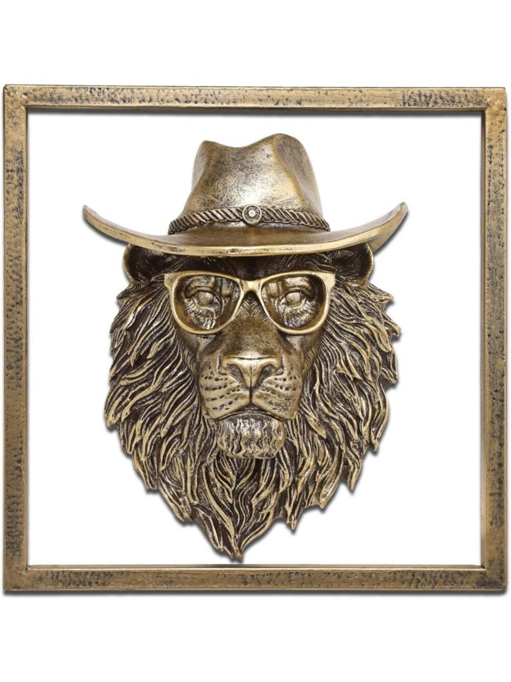 Exquisite Resin Animal Head Wall Sculpture - Vintage Decor for Living Room